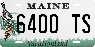 ME license plate 6400TS