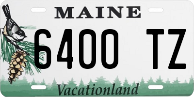 ME license plate 6400TZ