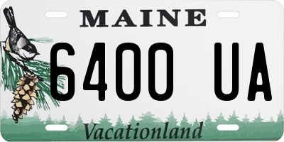 ME license plate 6400UA