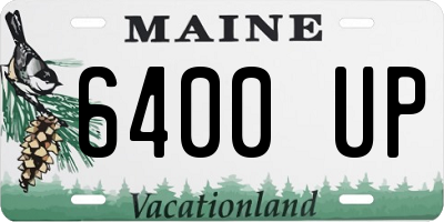 ME license plate 6400UP