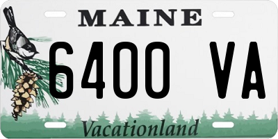 ME license plate 6400VA