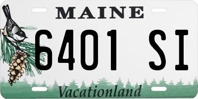 ME license plate 6401SI