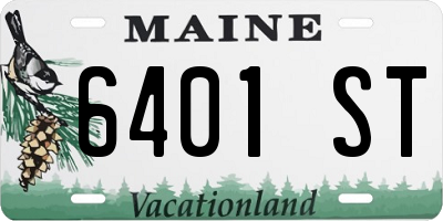 ME license plate 6401ST