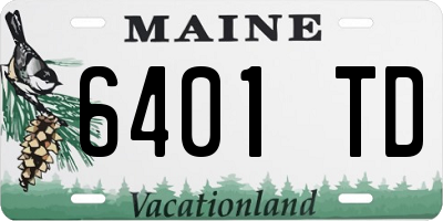 ME license plate 6401TD