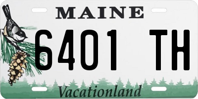 ME license plate 6401TH