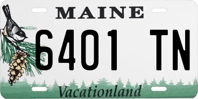 ME license plate 6401TN