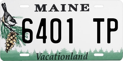 ME license plate 6401TP