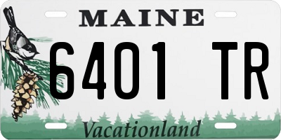 ME license plate 6401TR