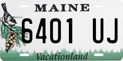 ME license plate 6401UJ
