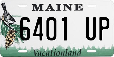 ME license plate 6401UP