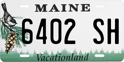 ME license plate 6402SH