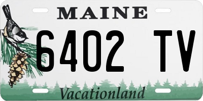 ME license plate 6402TV