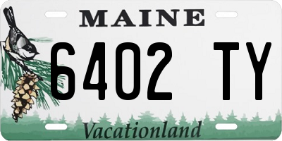 ME license plate 6402TY