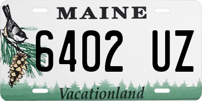 ME license plate 6402UZ