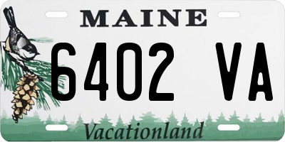 ME license plate 6402VA