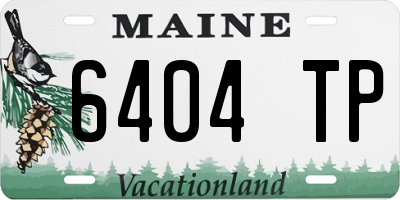 ME license plate 6404TP