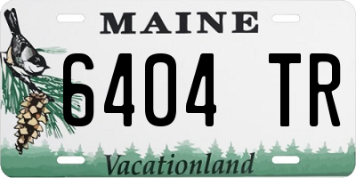 ME license plate 6404TR