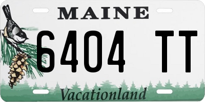 ME license plate 6404TT