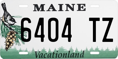 ME license plate 6404TZ
