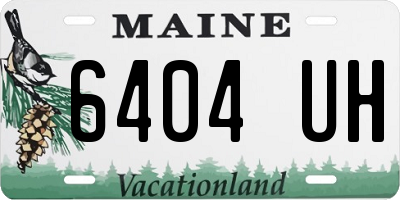 ME license plate 6404UH