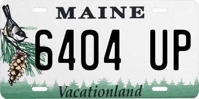 ME license plate 6404UP