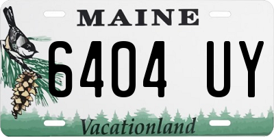 ME license plate 6404UY