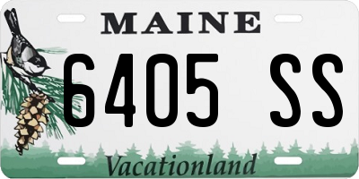 ME license plate 6405SS