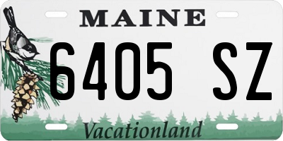 ME license plate 6405SZ