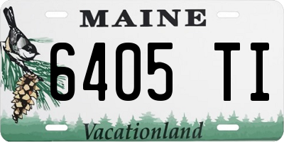 ME license plate 6405TI