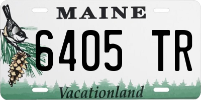 ME license plate 6405TR