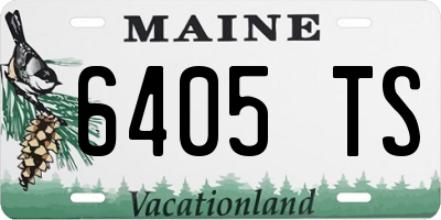 ME license plate 6405TS