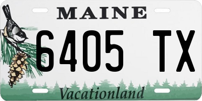 ME license plate 6405TX