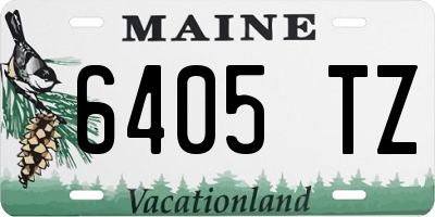 ME license plate 6405TZ