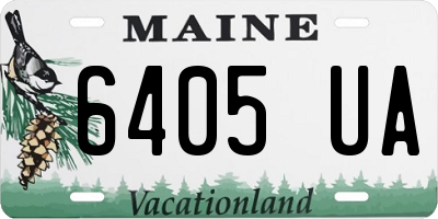 ME license plate 6405UA