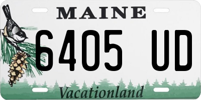 ME license plate 6405UD