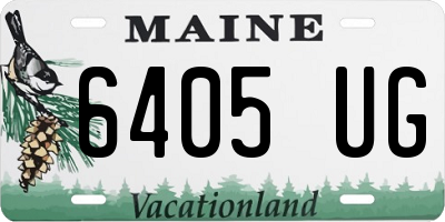 ME license plate 6405UG