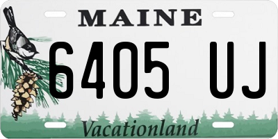 ME license plate 6405UJ