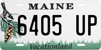 ME license plate 6405UP