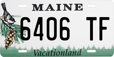 ME license plate 6406TF