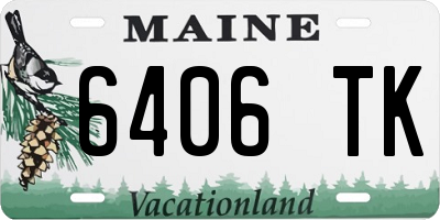 ME license plate 6406TK