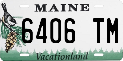 ME license plate 6406TM