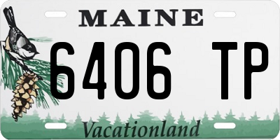 ME license plate 6406TP
