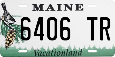 ME license plate 6406TR