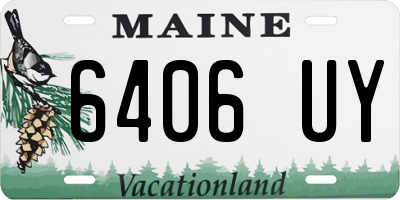 ME license plate 6406UY