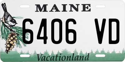 ME license plate 6406VD