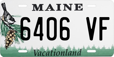 ME license plate 6406VF