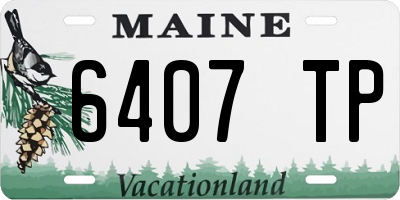 ME license plate 6407TP