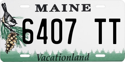 ME license plate 6407TT