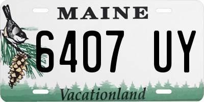 ME license plate 6407UY