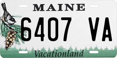 ME license plate 6407VA
